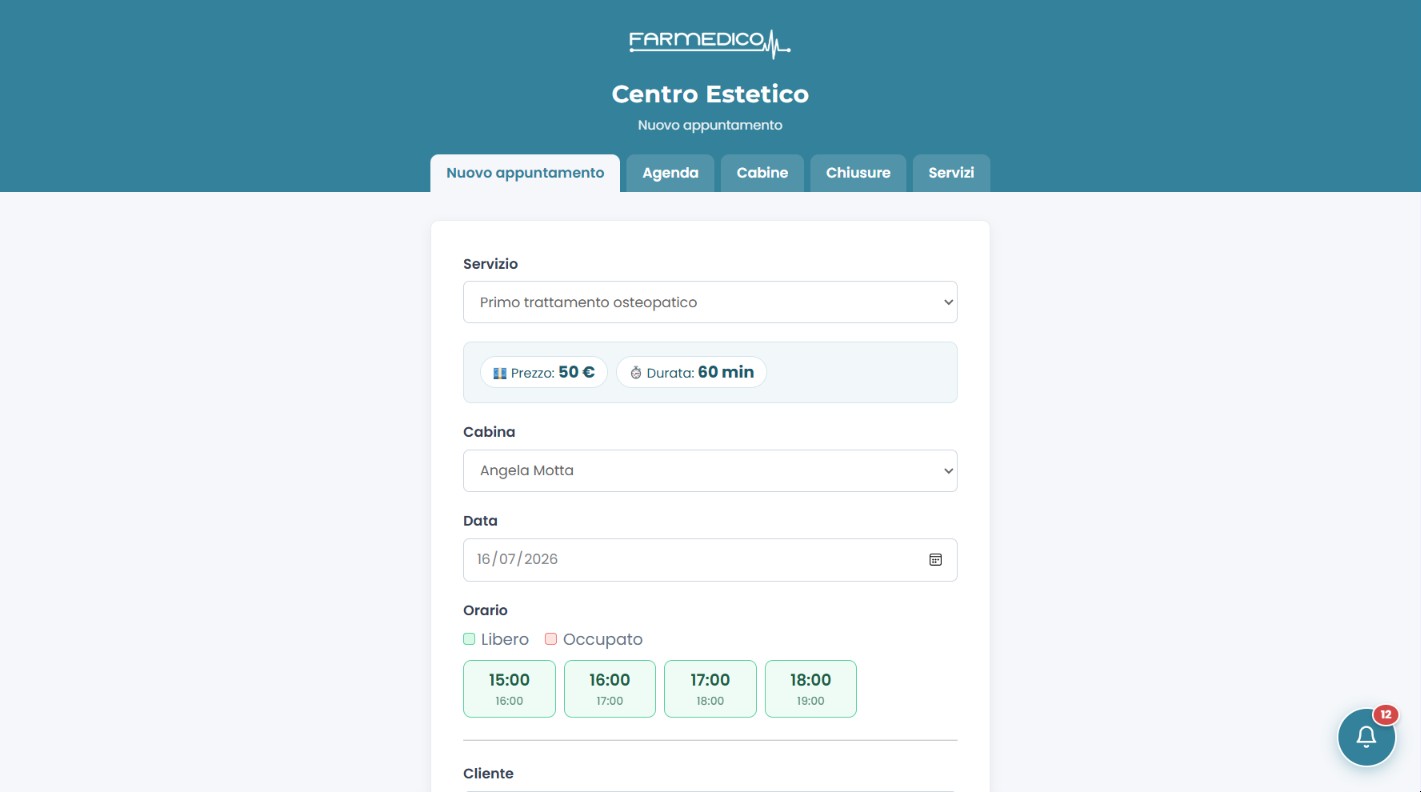 Farmedico per Centri Estetici